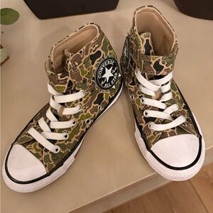 Converse Kids Green Camouflage High-Tops